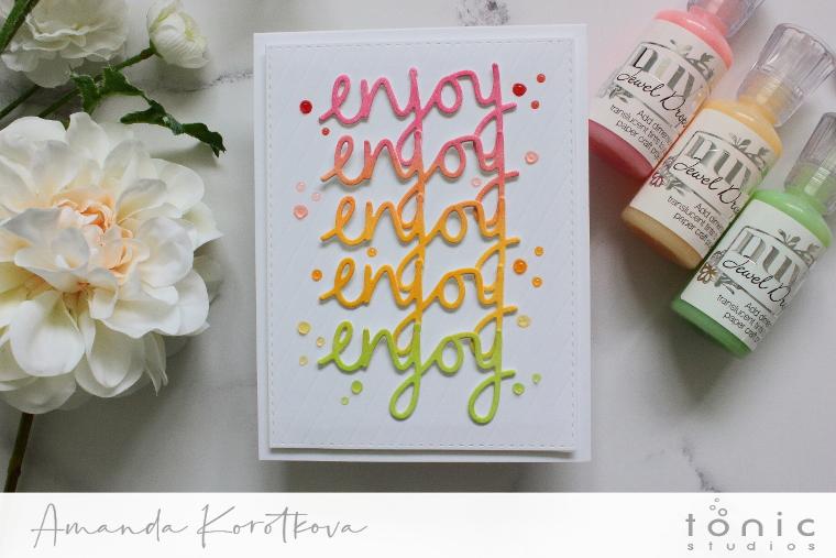 How to Create Rainbow Die Cuts – Amanda Korotkova – Crafty Little Pill