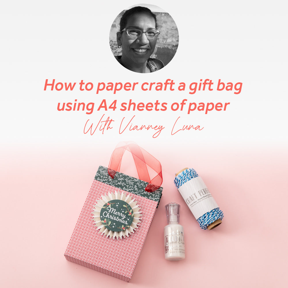 How to paper craft a gift bag using A4 sheets of paper