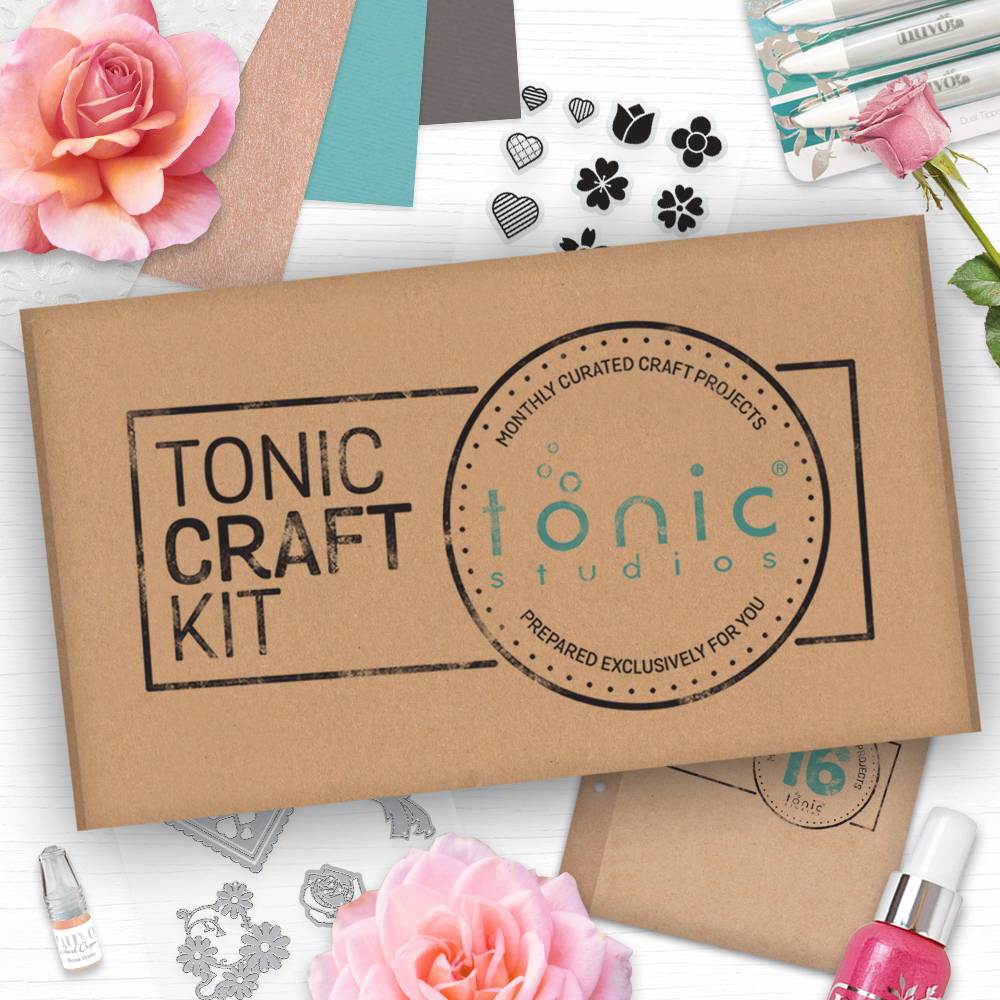 Tonic Craft Kit 16 - Floral Layered Hearts