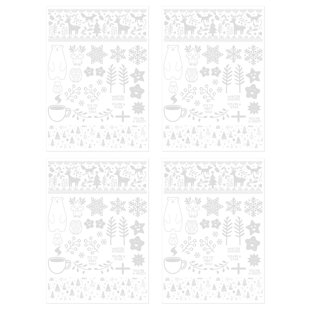 Craft Perfect Adhesives A Very Festive Fayre Foil Fusion Adhesive Sheets - 5563e