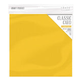Load image into Gallery viewer, Craft Perfect Classic Card Craft Perfect - Classic Card - Marigold Yellow - Weave Textured - 12&quot; x 12&quot; (5/Pk) - 9149e