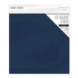 Load image into Gallery viewer, Craft Perfect Classic Card Craft Perfect - Classic Card - Navy Blue - Weave Textured - 12&quot; x 12&quot; (5/Pk) - 9170e