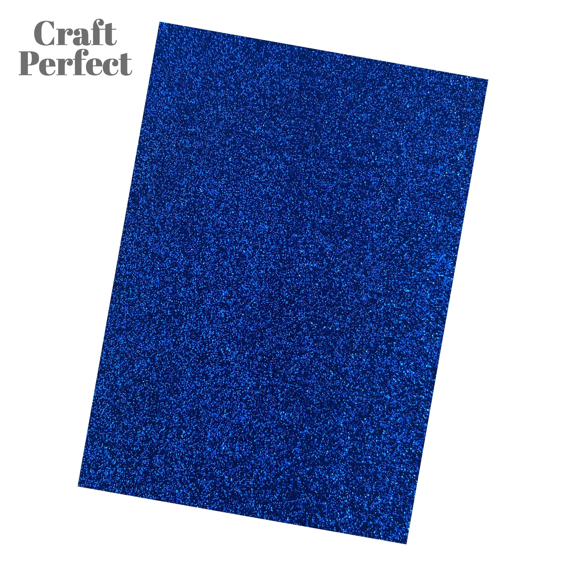 Craft Perfect Glitter Card Craft Perfect - Glitter Card - Midnight Topaz - A4 (5/PK) - 9947e