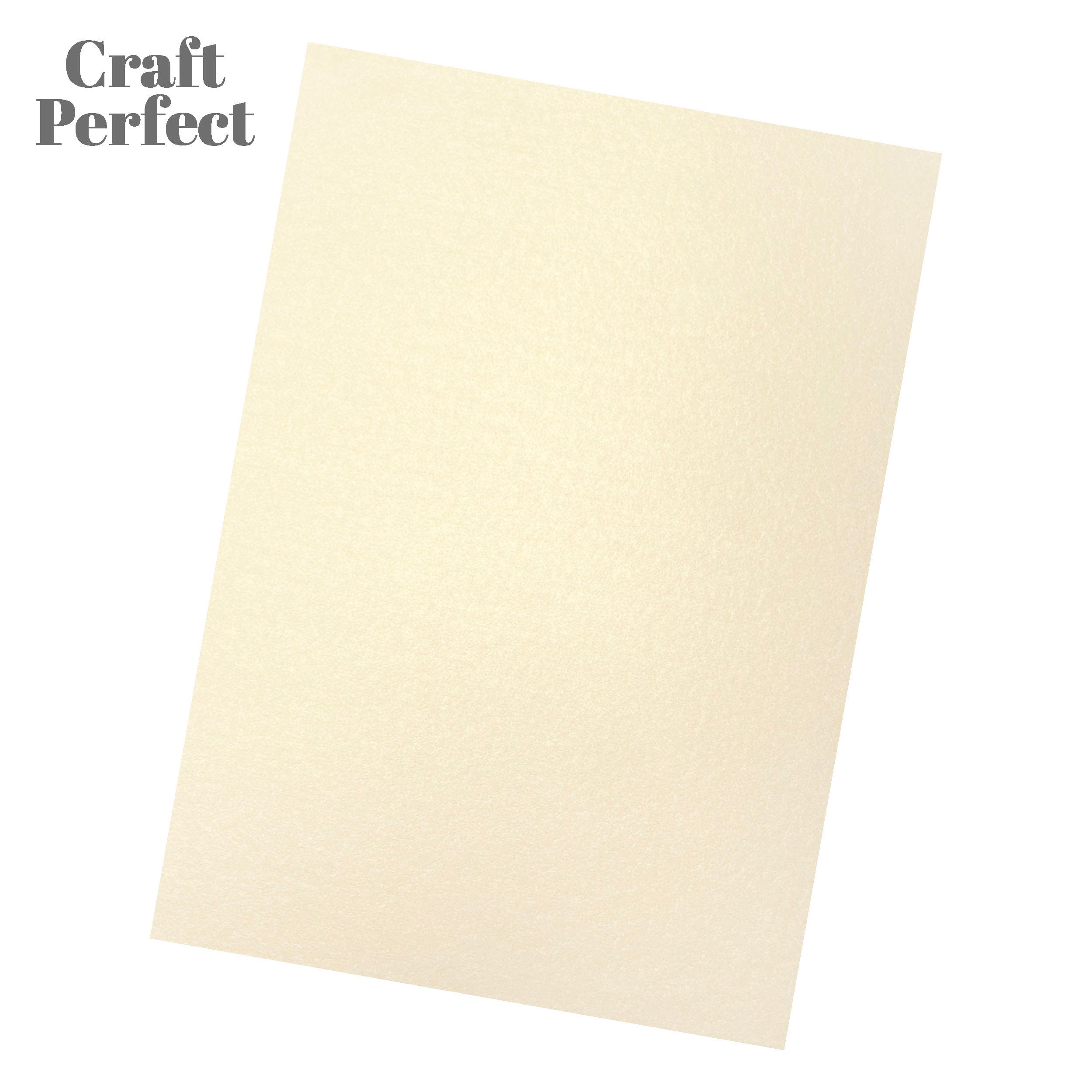 Craft Perfect Pearlescent Card Multipack of 4 Pearlescent Card - Pearl White A4 - 9497E4