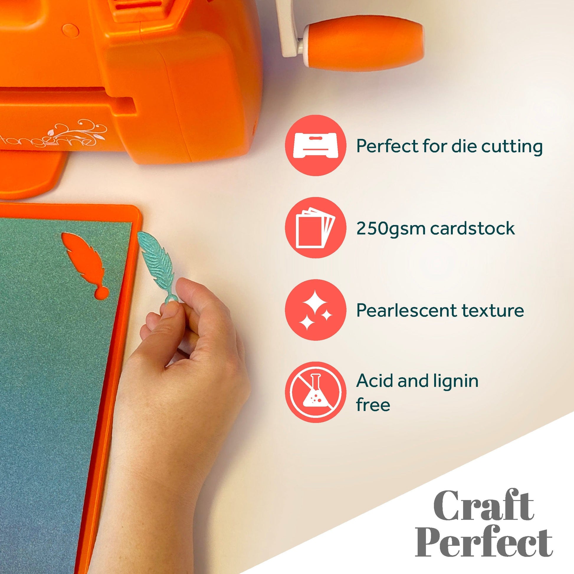 Craft Perfect Pearlescent Card Multipack of 4 Pearlescent Card - Pearl White A4 - 9497E4