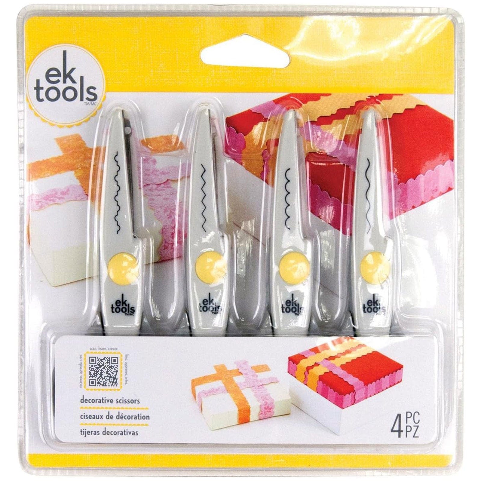 Ek Success Scoring & Cutting EK Tools Decorative Scissors - 4 Pack
