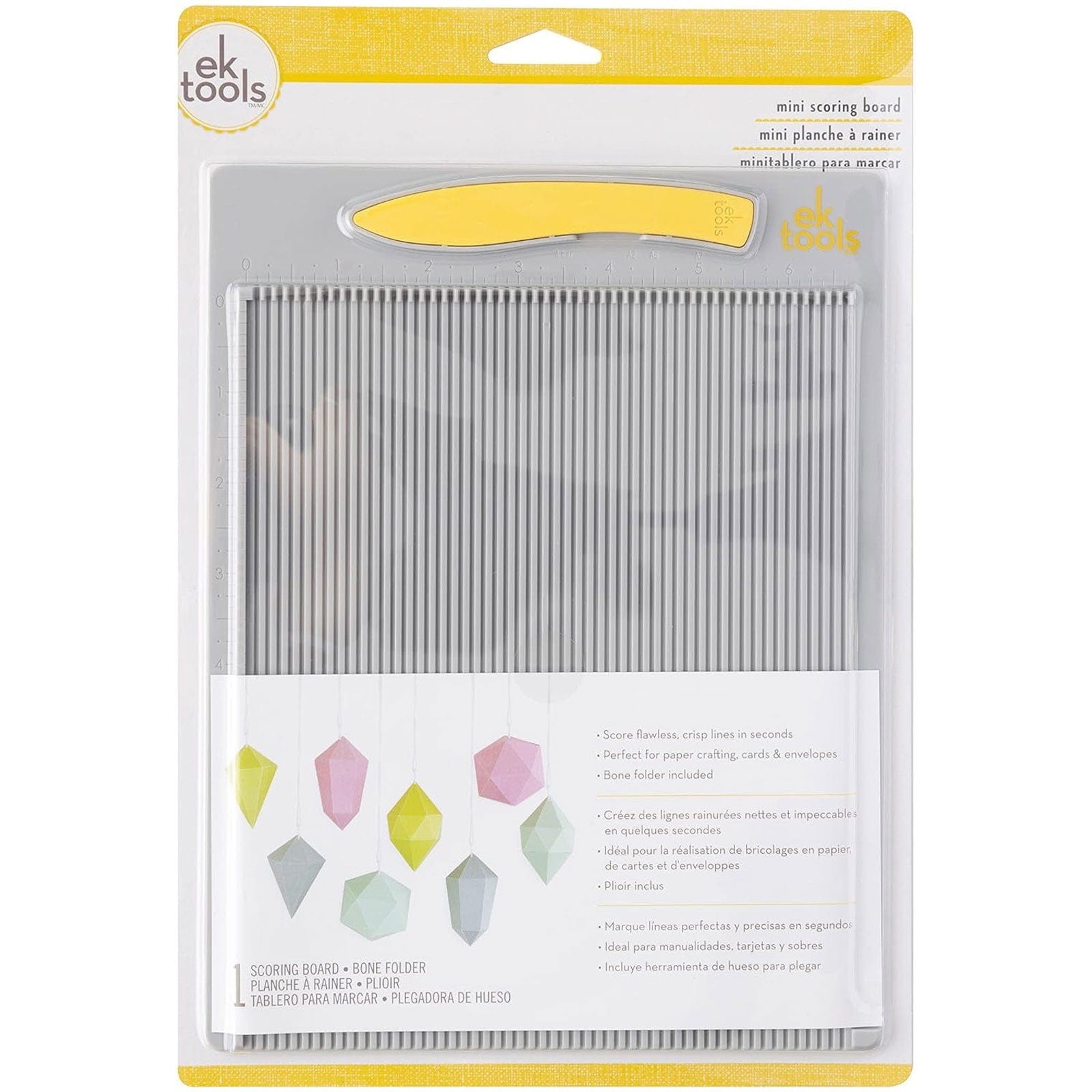 Ek Success Scoring & Cutting EK Tools Mini 7.5"x9.75"Scoring Board with Bone Folder