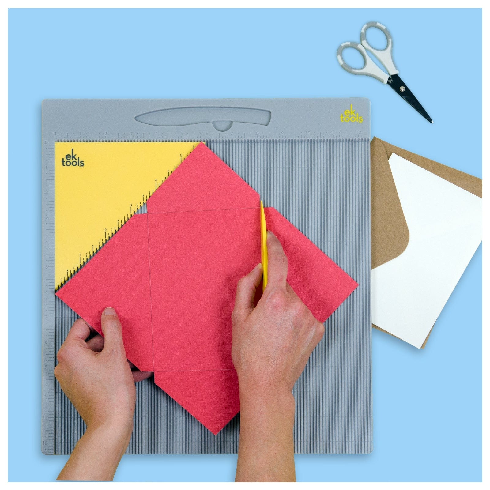 Ek Success Scoring & Cutting EK Tools Standard 13"x14.25" Scoring Board with Bone Folder