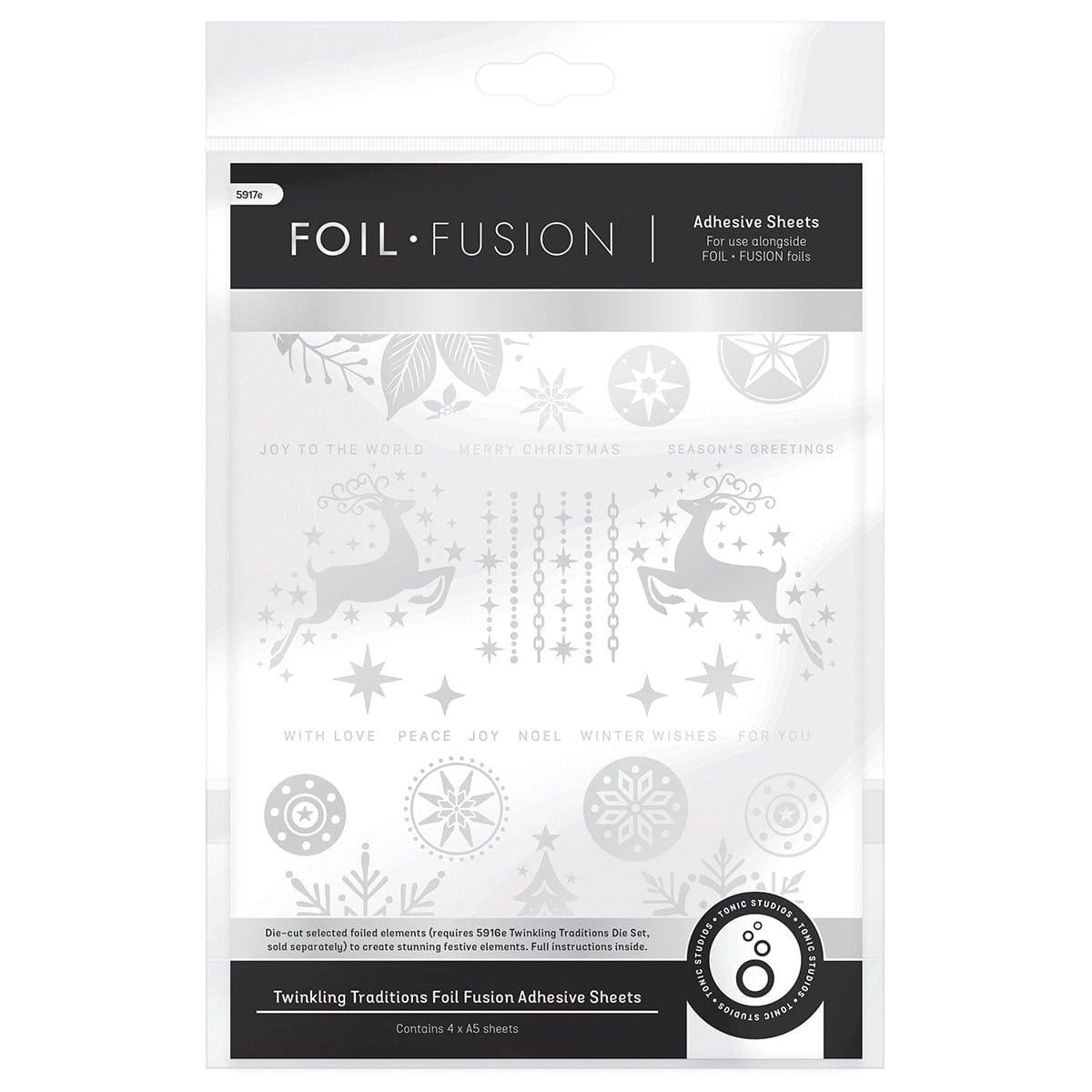 Foil Fusion Adhesives Foil Fusion - Twinkling Traditions Adhesive Sheets - 5917e