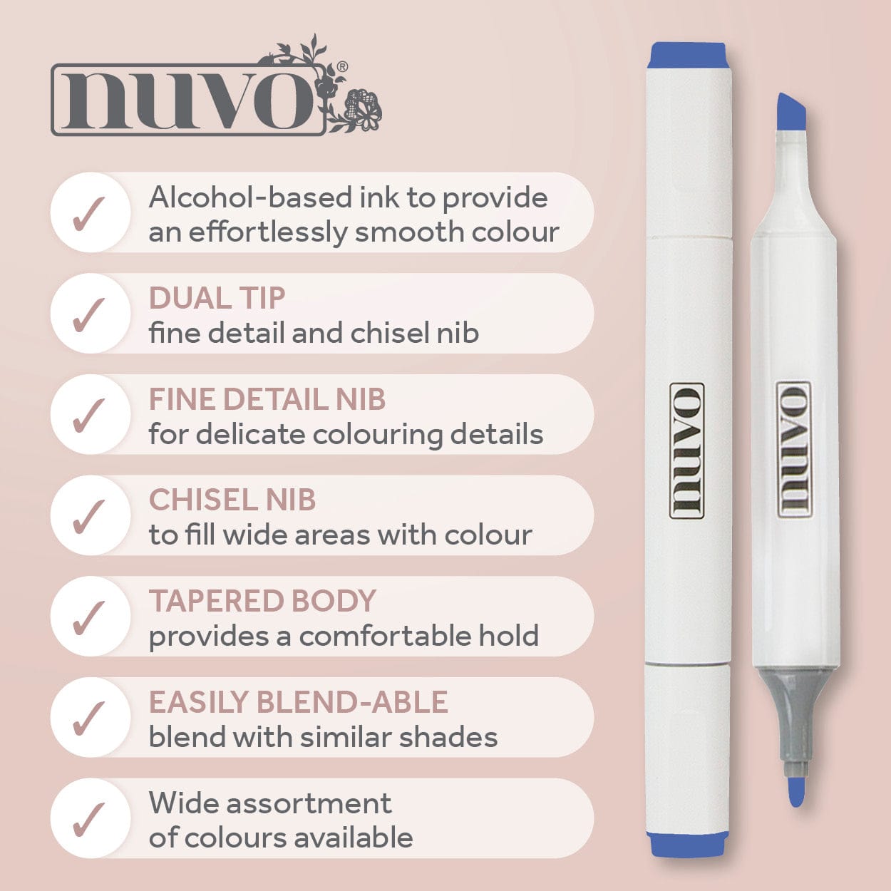 Nuvo Pens and Pencils “Haunted Glow” Halloween Craft Bundle – 12 Warm-Tone Dual-Tip Alcohol Markers + 3 Metallic Gilding Flake Jars + Storage Box (16 Items Total) – Blending, Colouring & Foil Art Set