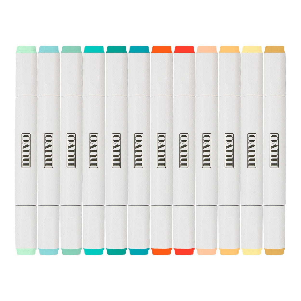 Nuvo Pens and Pencils Nuvo “Spooky Shades” Alcohol Markers – 12 Dual-Tip Art Markers for Halloween Crafts, Coloring & Blending – Perfect for Cardmaking, Scrapbooking & DIY Projects