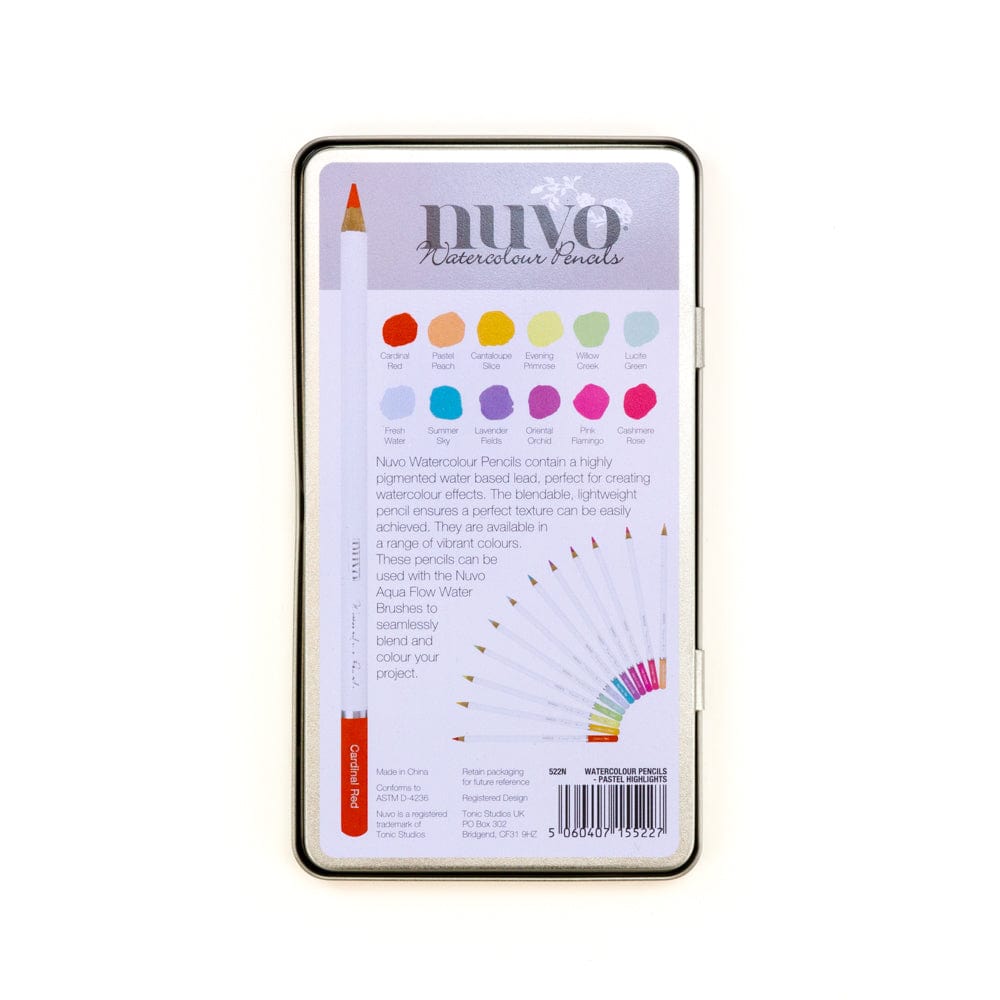 Nuvo Pens and Pencils Nuvo - Watercolour Pencils - Pastel Highlights - 522n