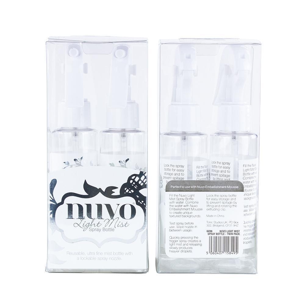 Nuvo Tools Nuvo - Tools - Light Mist Reusable Spray Bottle - 2 Pack - 849n