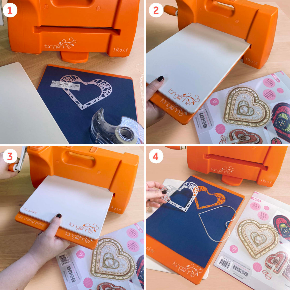 Piastra E Tappetino Ricambio Per Fustellatrice Tonic Studios Tangerine - Scegli La Misura Che Ti Serve!