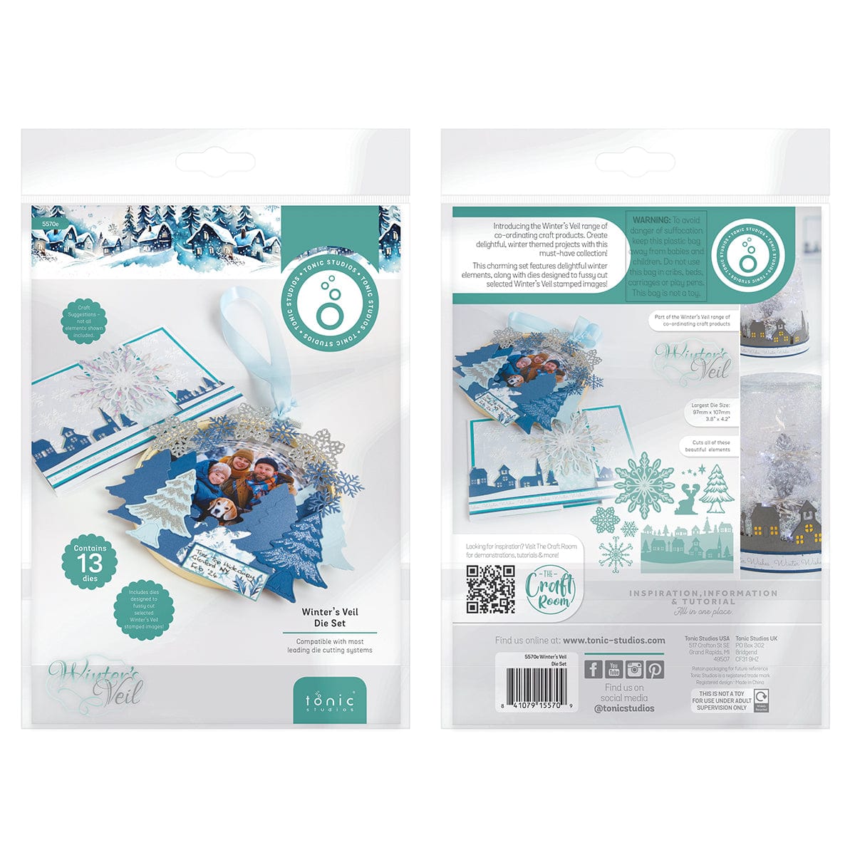 Tonic Studios Bundle Winters Veil Die & Stamp Collection - DB141