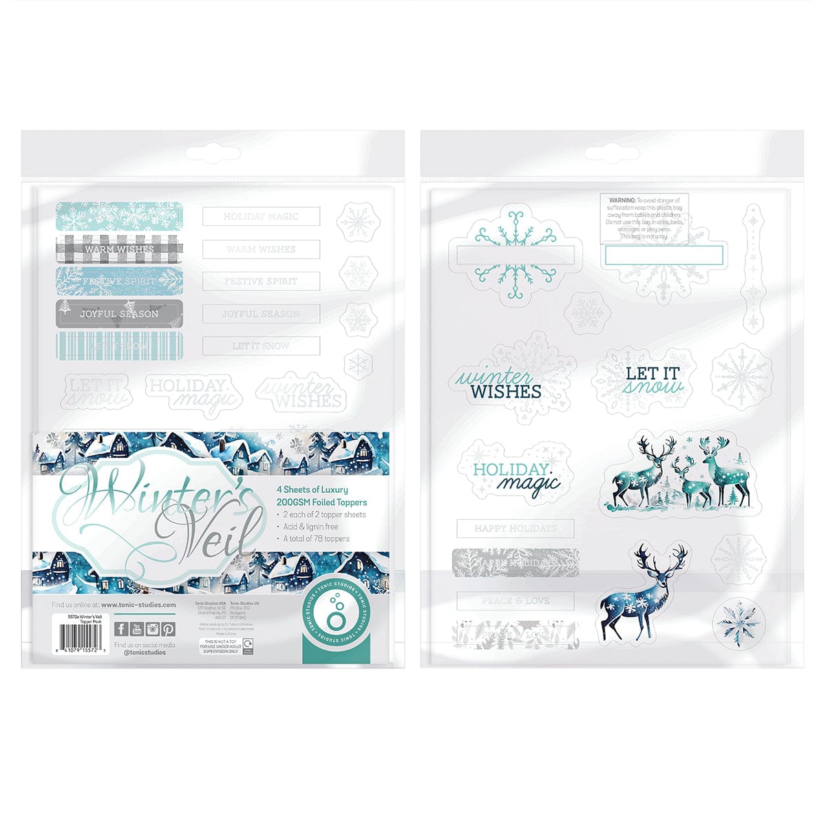 Tonic Studios Bundle Winters Veil Topper Set 2 pack - DB142