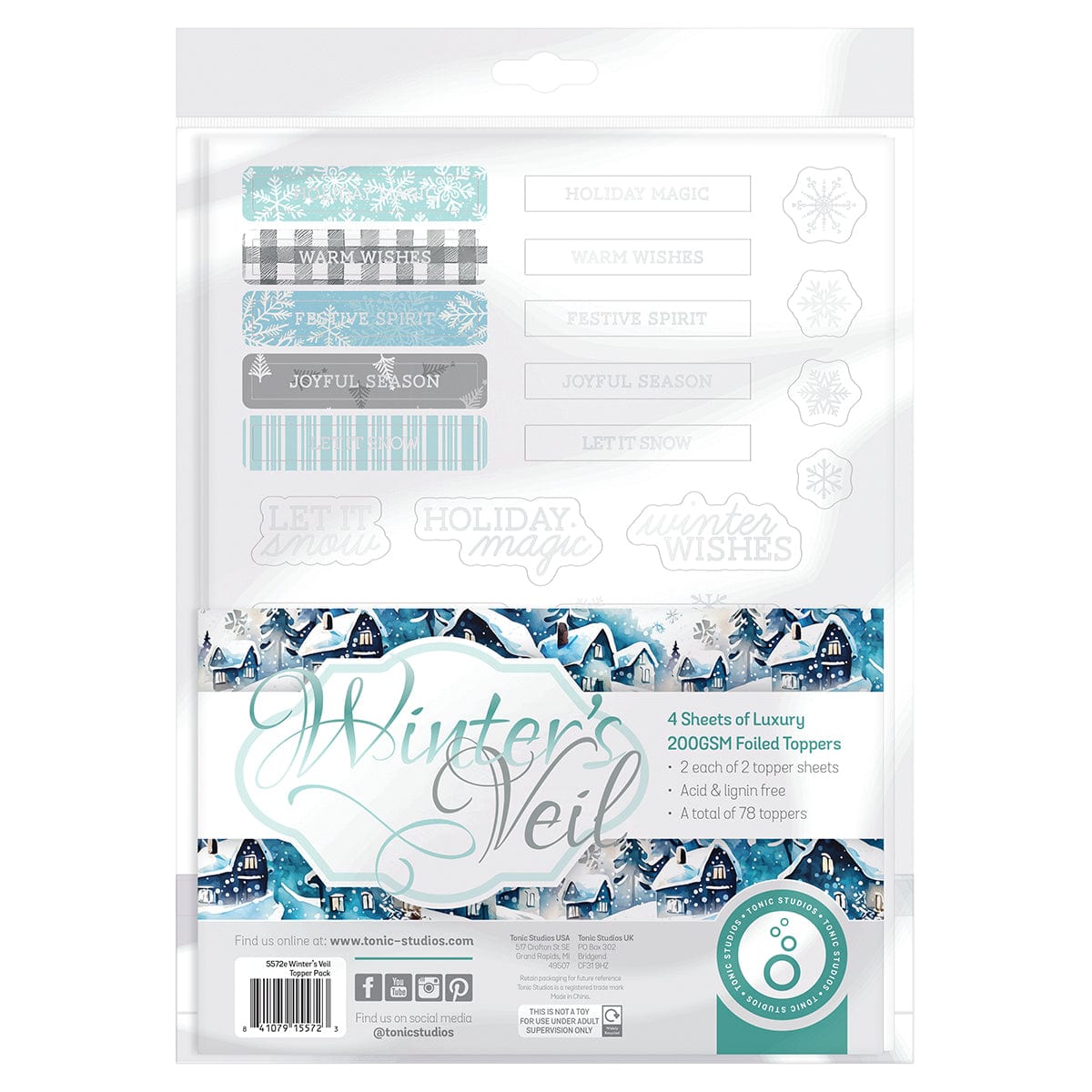 Tonic Studios Bundle Winters Veil Topper Set 2 pack - DB142