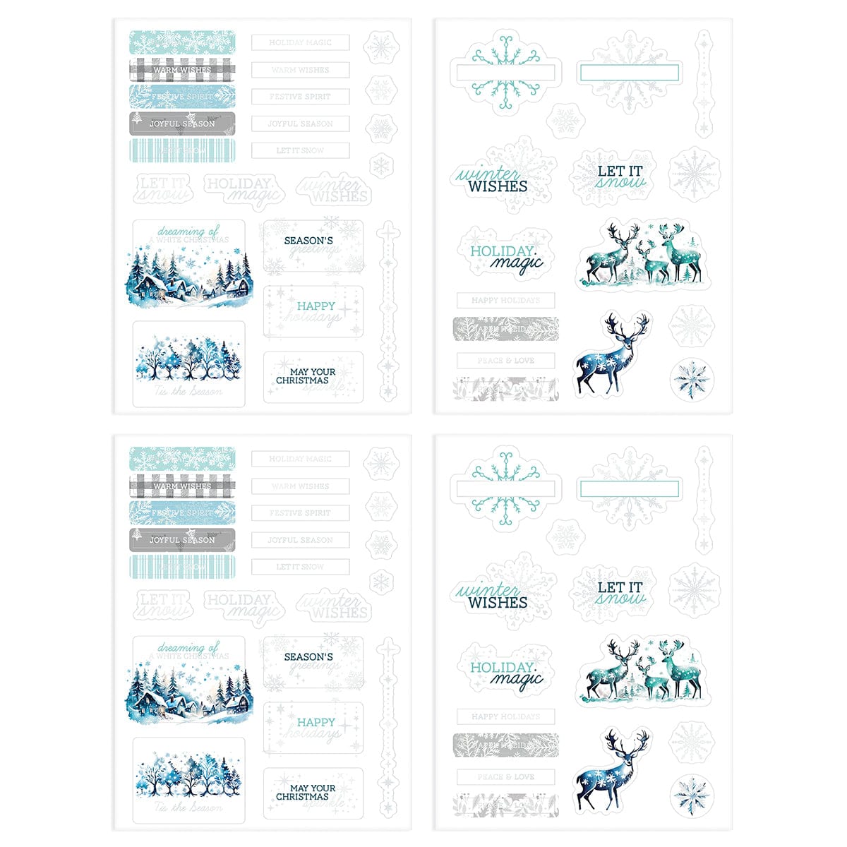 Tonic Studios Bundle Winters Veil Topper Set 2 pack - DB142