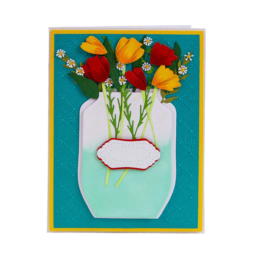 Tonic Studios Die Cutting Cherished Moments - Mason Jar Treat Bag Die Set - 5850e