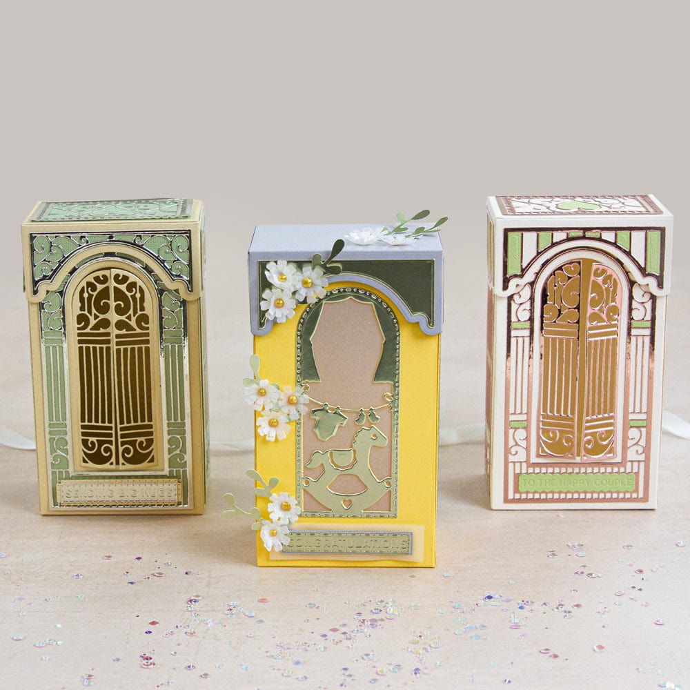 Tonic Studios Die Cutting Gatefold Shadow Frame Box Die Set - 5375e