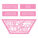 Load image into Gallery viewer, Tonic Studios Die Cutting Lebe Liebe Lache - Deutsche Grüße Stanzschablone Set - 4813E