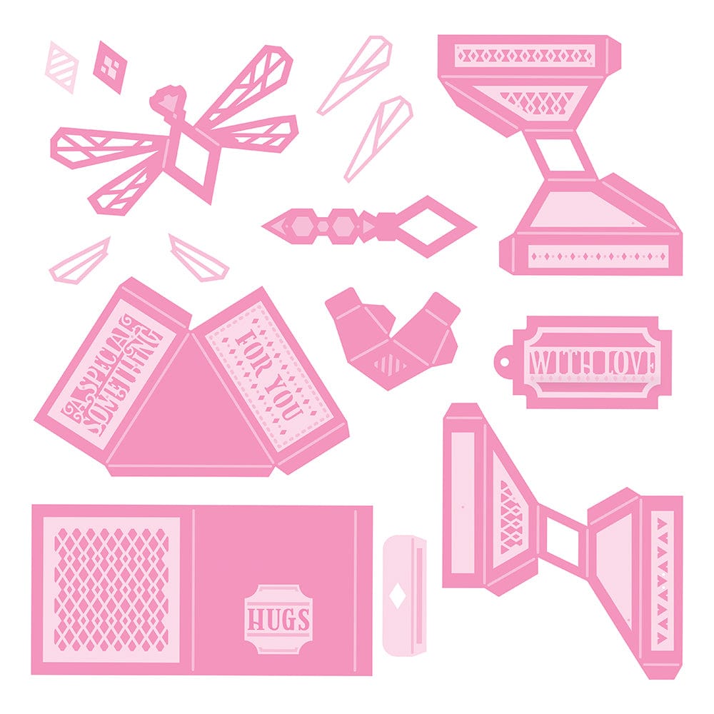 Tonic Studios Die Cutting Tonic Studios - Dainty Dragonfly Tiered Box Die Set - 4102E