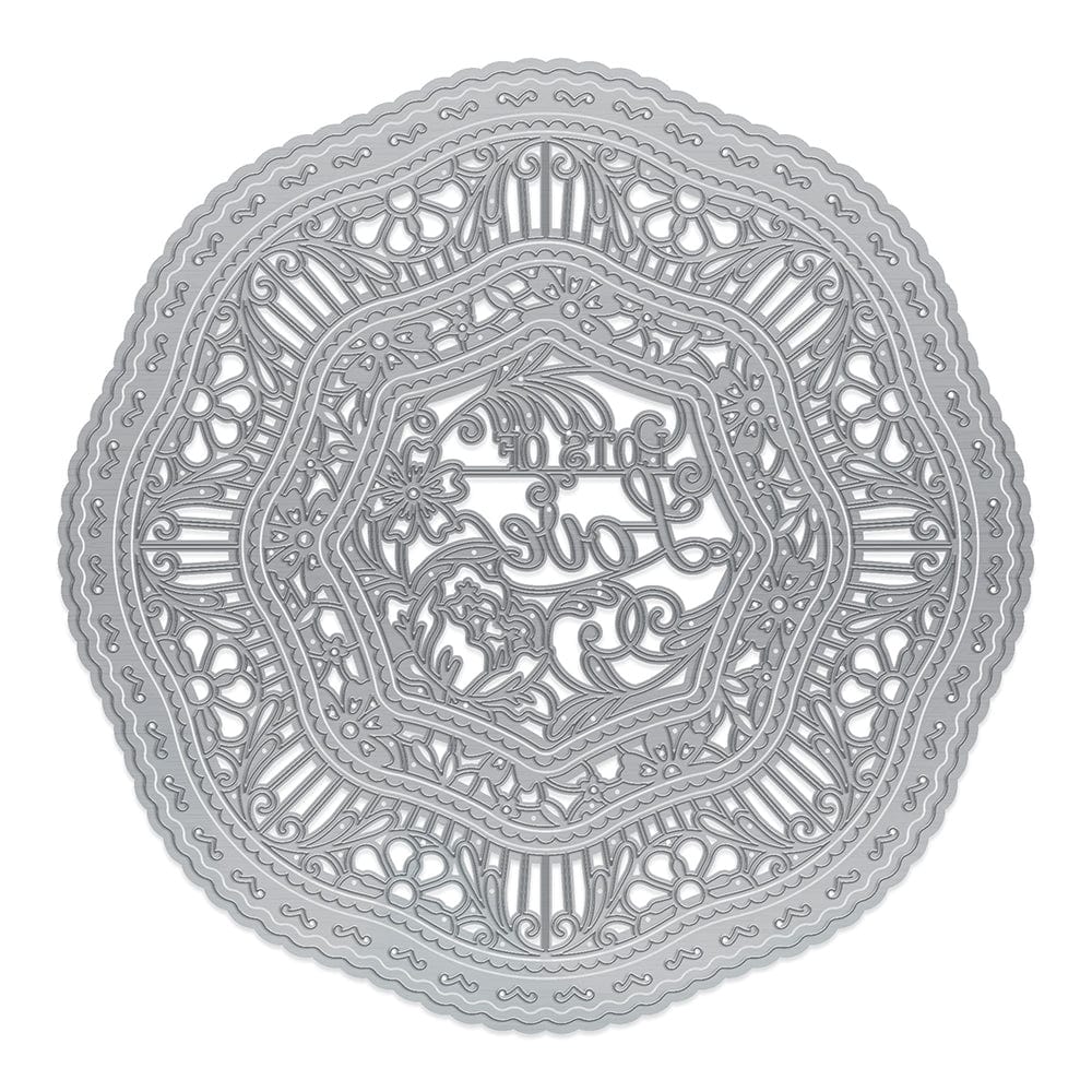 Tonic Studios Die Cutting Tonic Studios - Large Layering Lace Die Set - Lots Of Love - 4123E