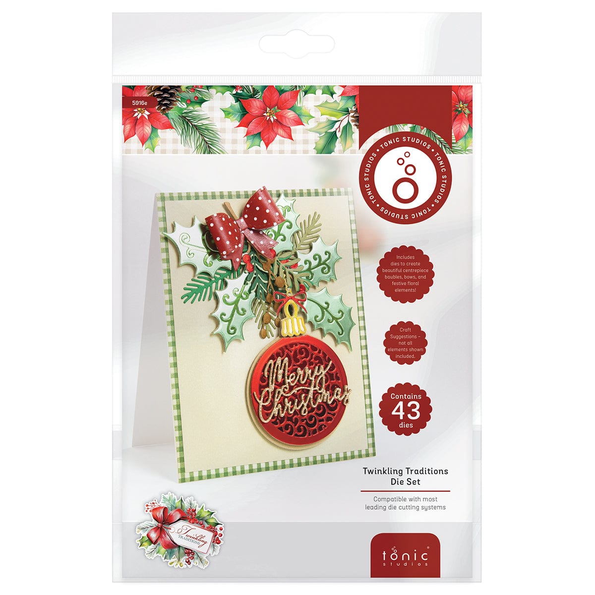 Tonic Studios Die Cutting Twinkling Traditions Die Set - 5916e