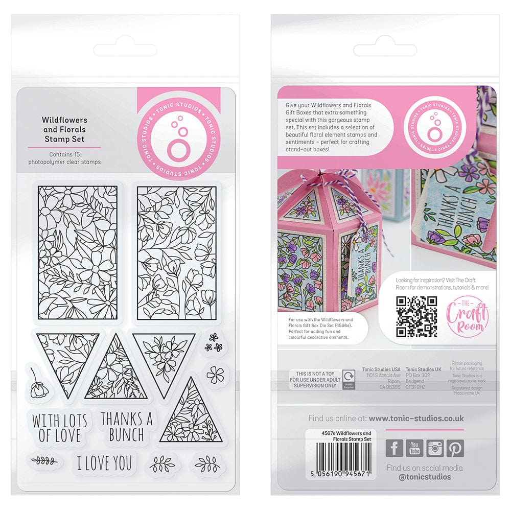 Tonic Studios Stamps Tonic Studios - Wildflowers and Florals Stamp Set - 4567E