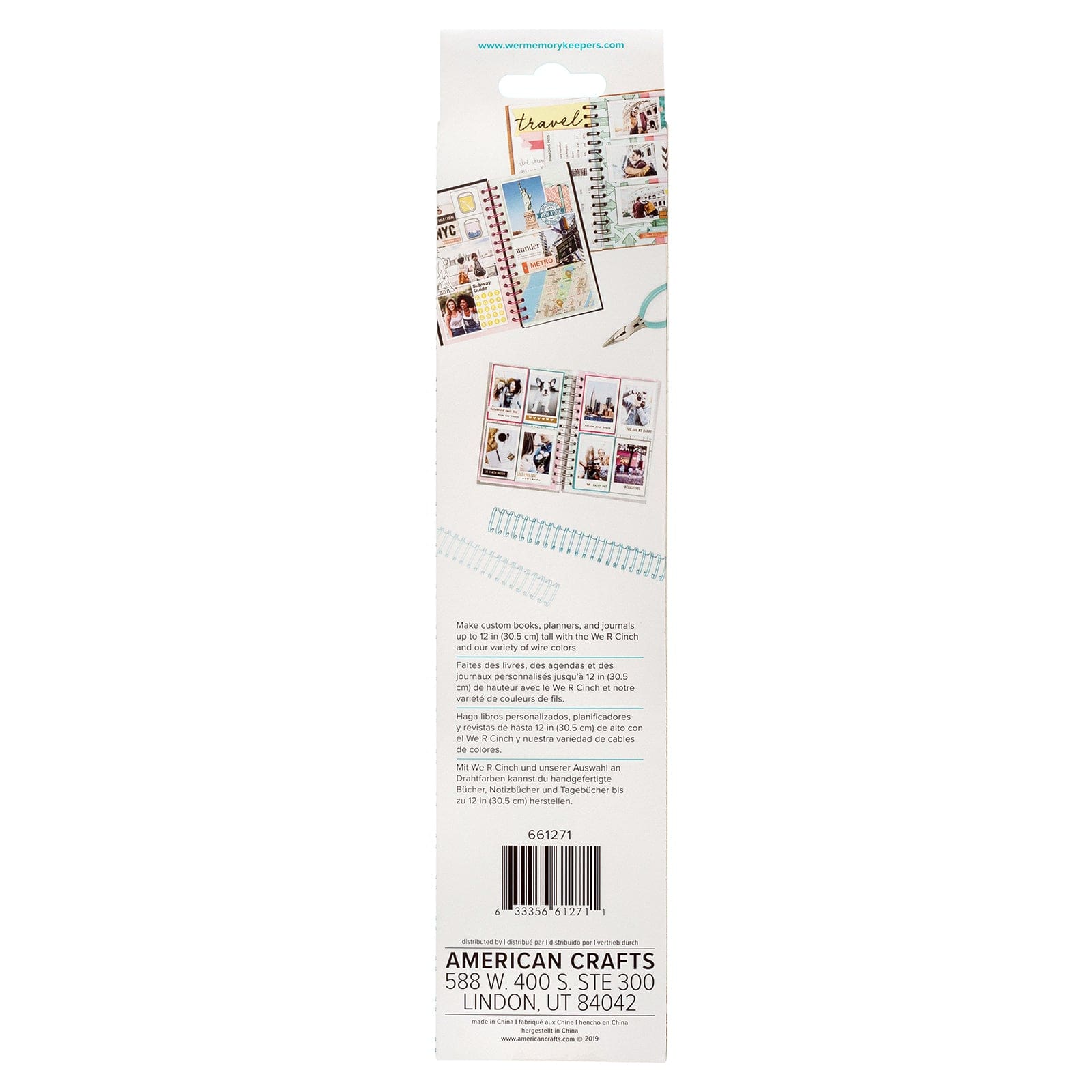 We R We R Memory Keepers Cinch .625" x 10.5" Binding Wires – 4 Pack Blues