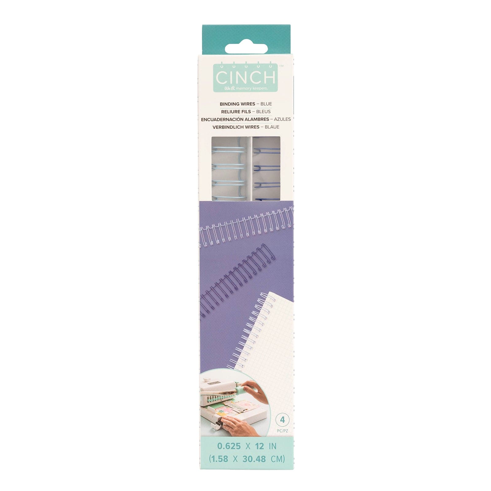 We R We R Memory Keepers Cinch .625" x 10.5" Binding Wires – 4 Pack Navy