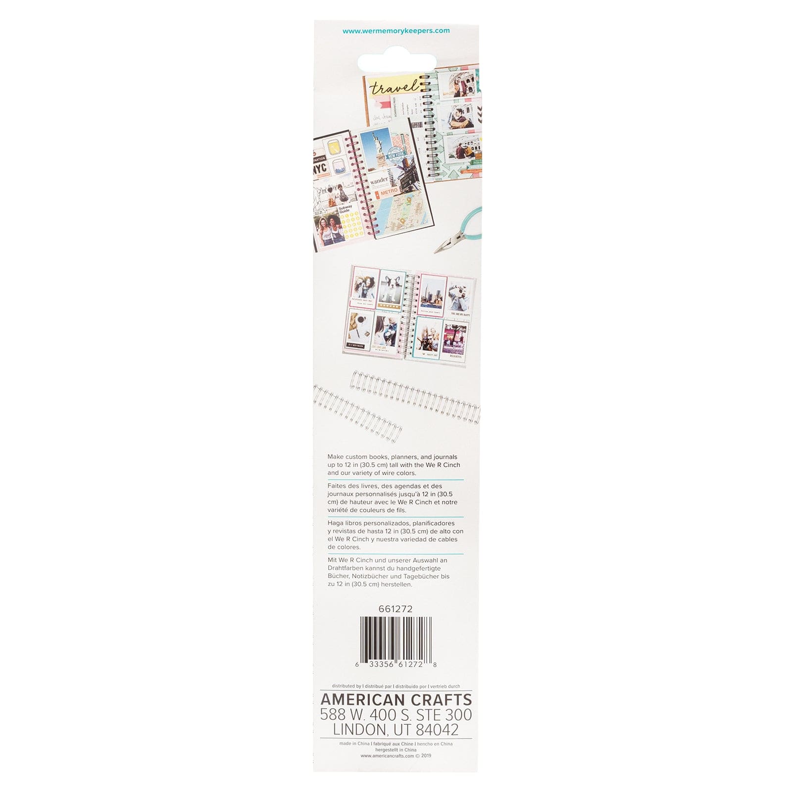 We R We R Memory Keepers Cinch .625" x 10.5" Binding Wires – 4 Pack Silver