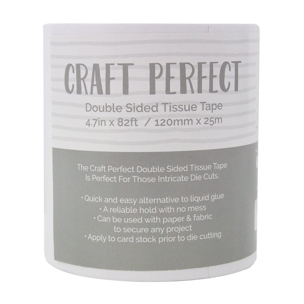 Craft Perfect Adhesives Double Sided Tissue Tape 120mm x 25m 9