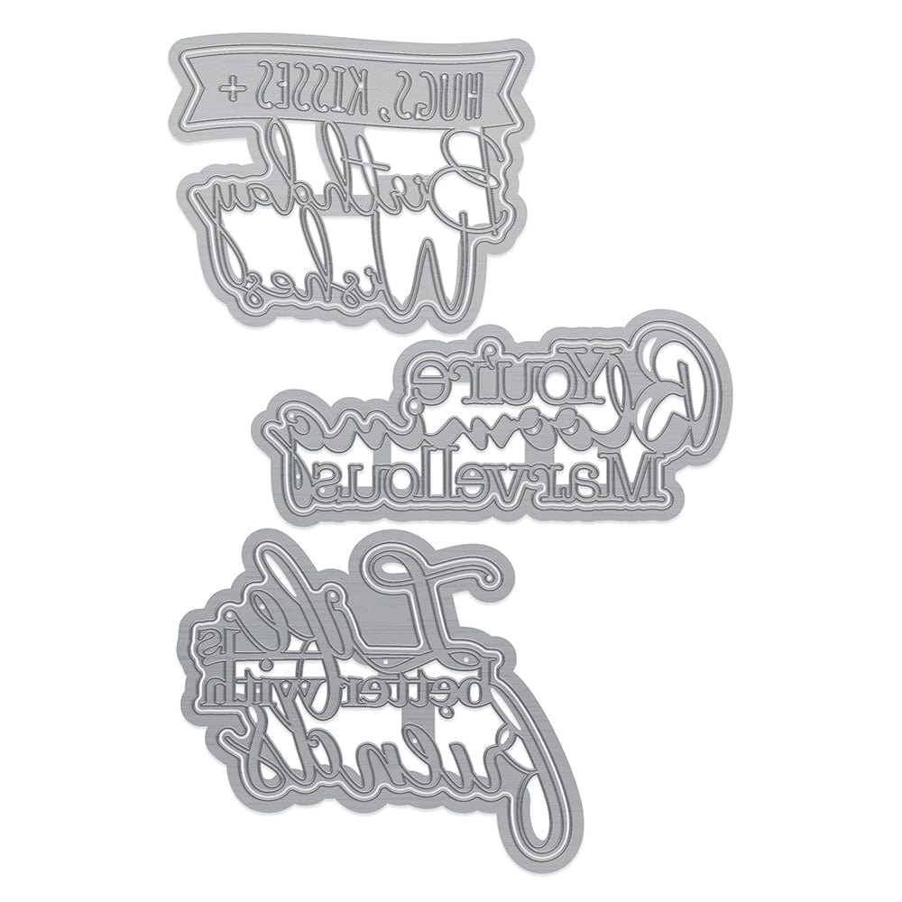 Tonic Studios Die Cutting Heartfelt Sentiments Die Set -5183e