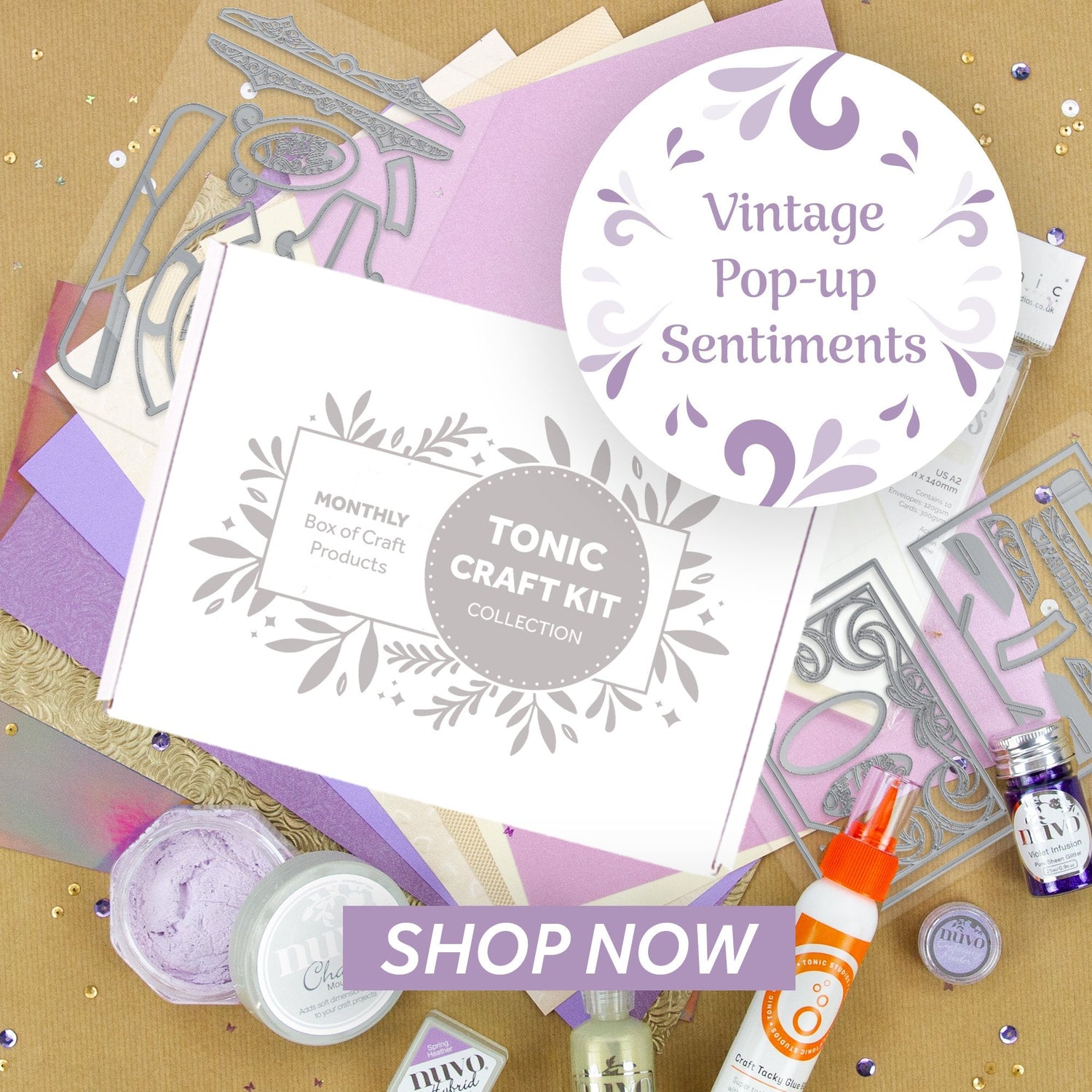 Tonic Craft Kit - Vintage Pop-up Sentiments