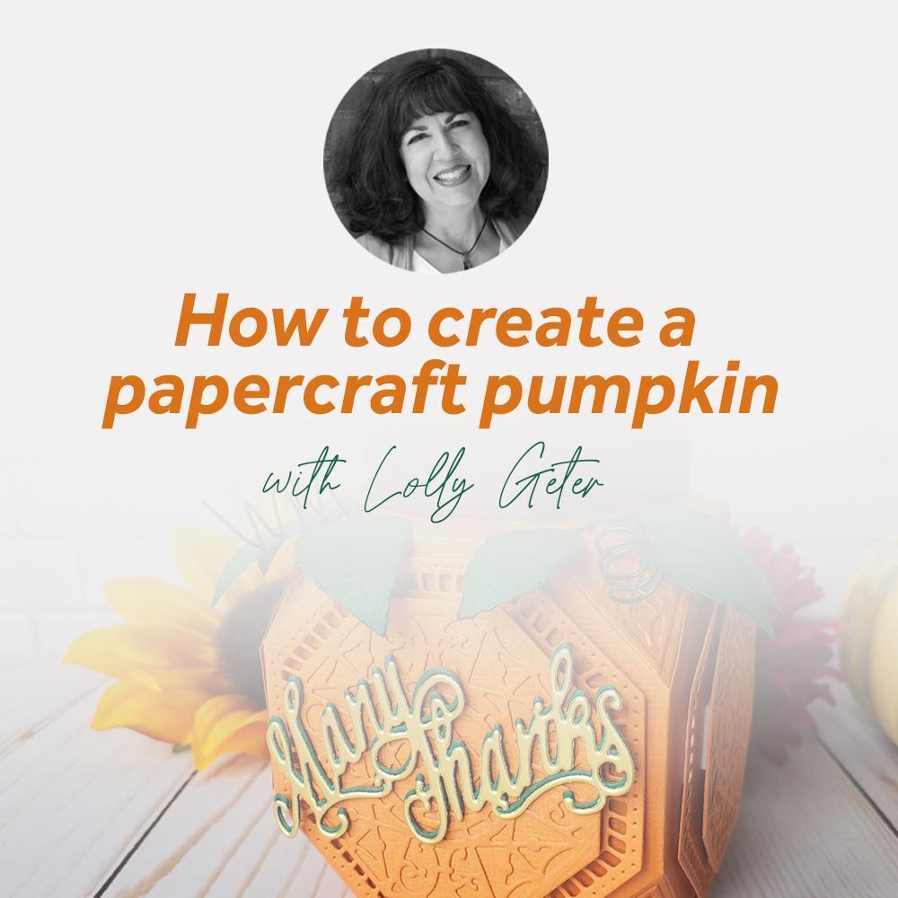 Papercraft pumpkin for halloween decoration