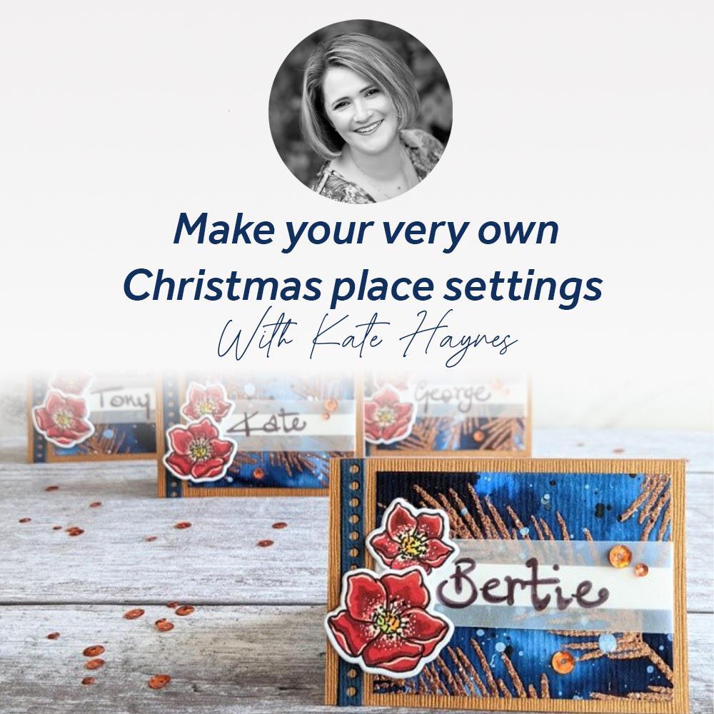 Make your very own Christmas place settings at home