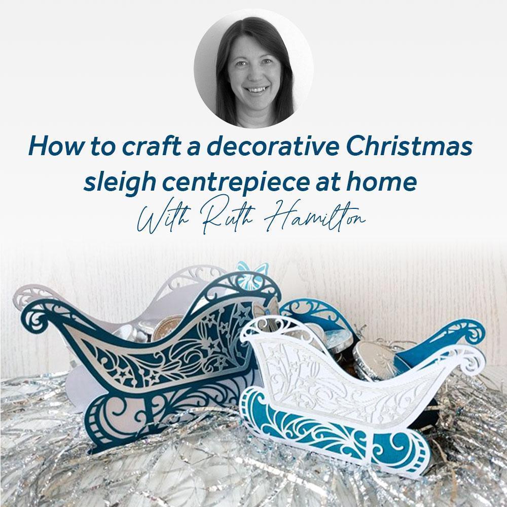 How to craft a decorative Christmas sleigh centrepiece at home