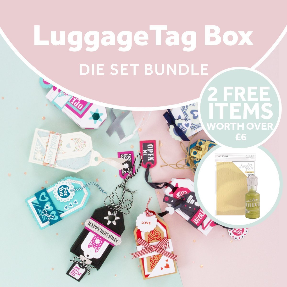 Luggage Tag Box Die Set