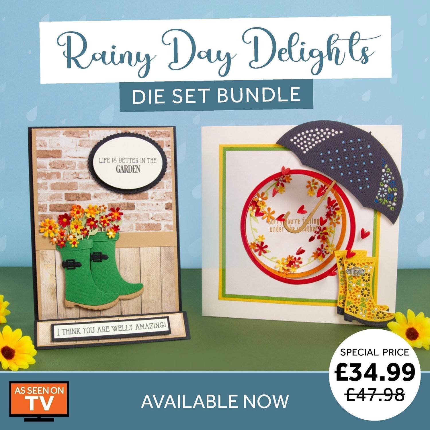 Rainy Day Delight Die & Stamp Collection