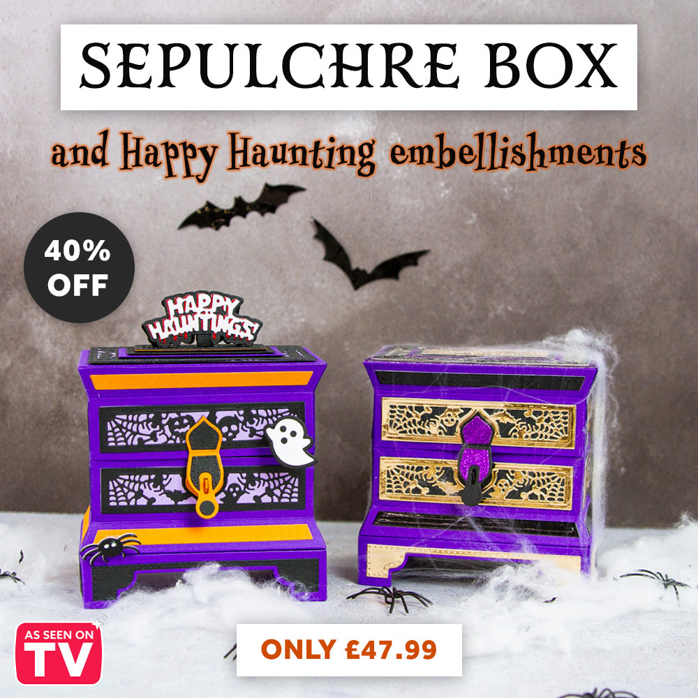 Sepulchre Box & Happy Haunting Embellishments Collection