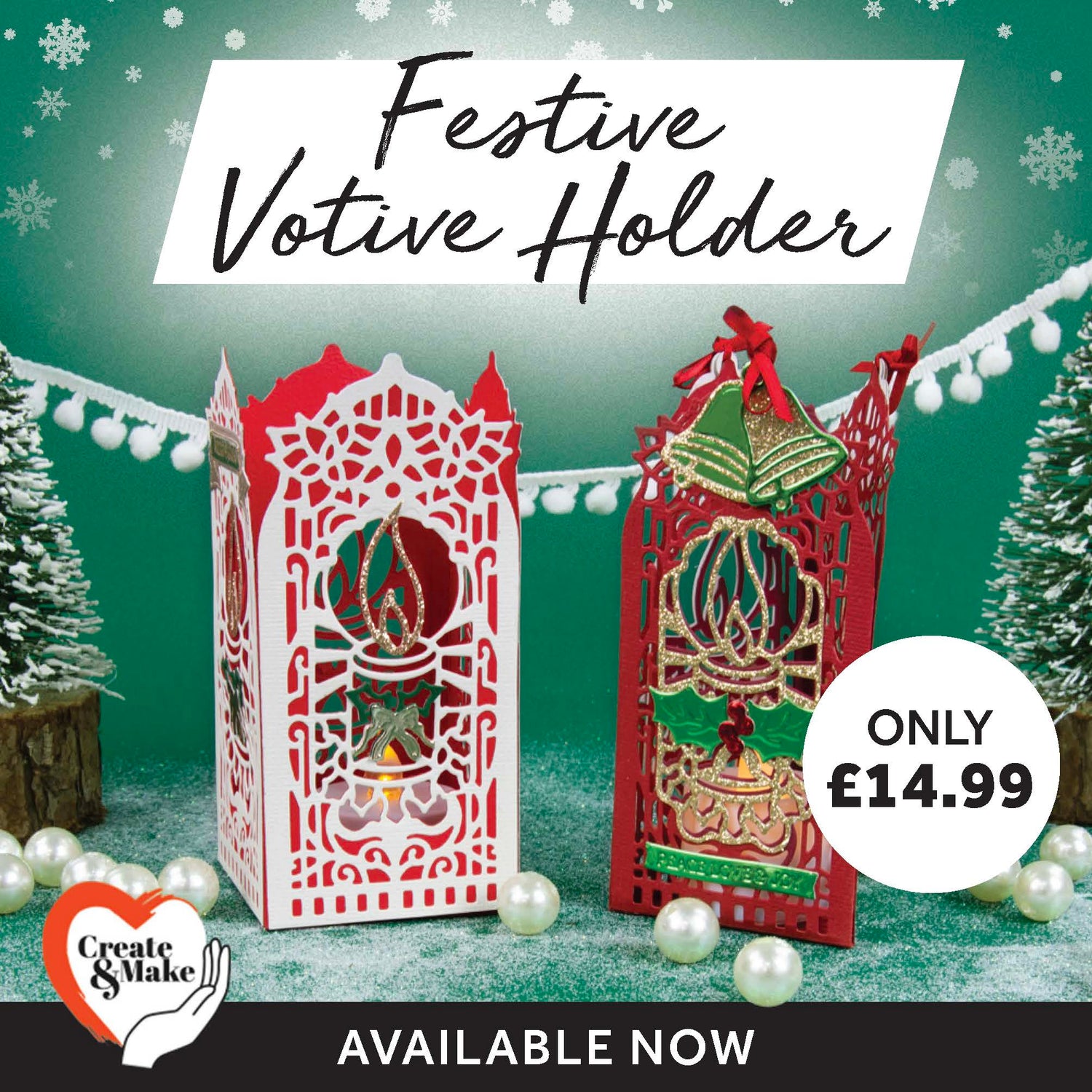 Festive Votive Holder Die Set - Create & Make