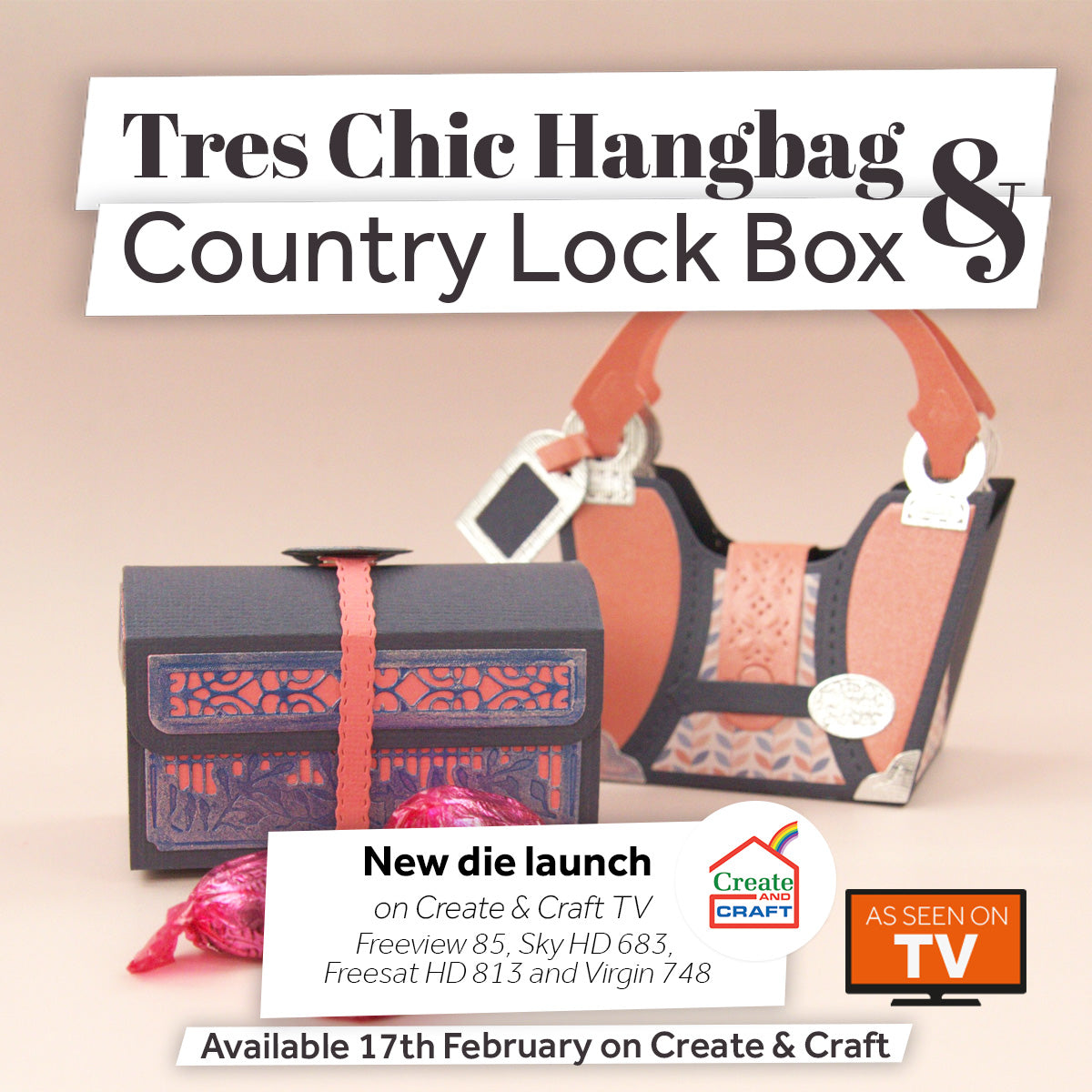 Dimensional Boxes - Tres Chic Handbag & Country Lock Gift Boxes