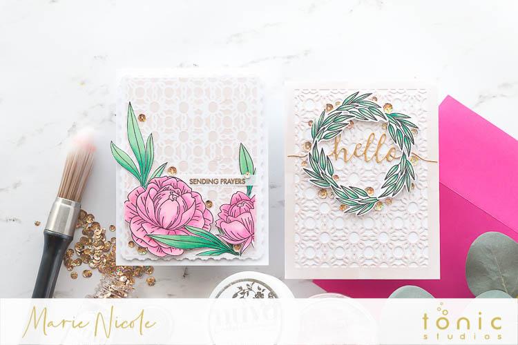 Nuvo Mousses backgrounds + Peony Bloom