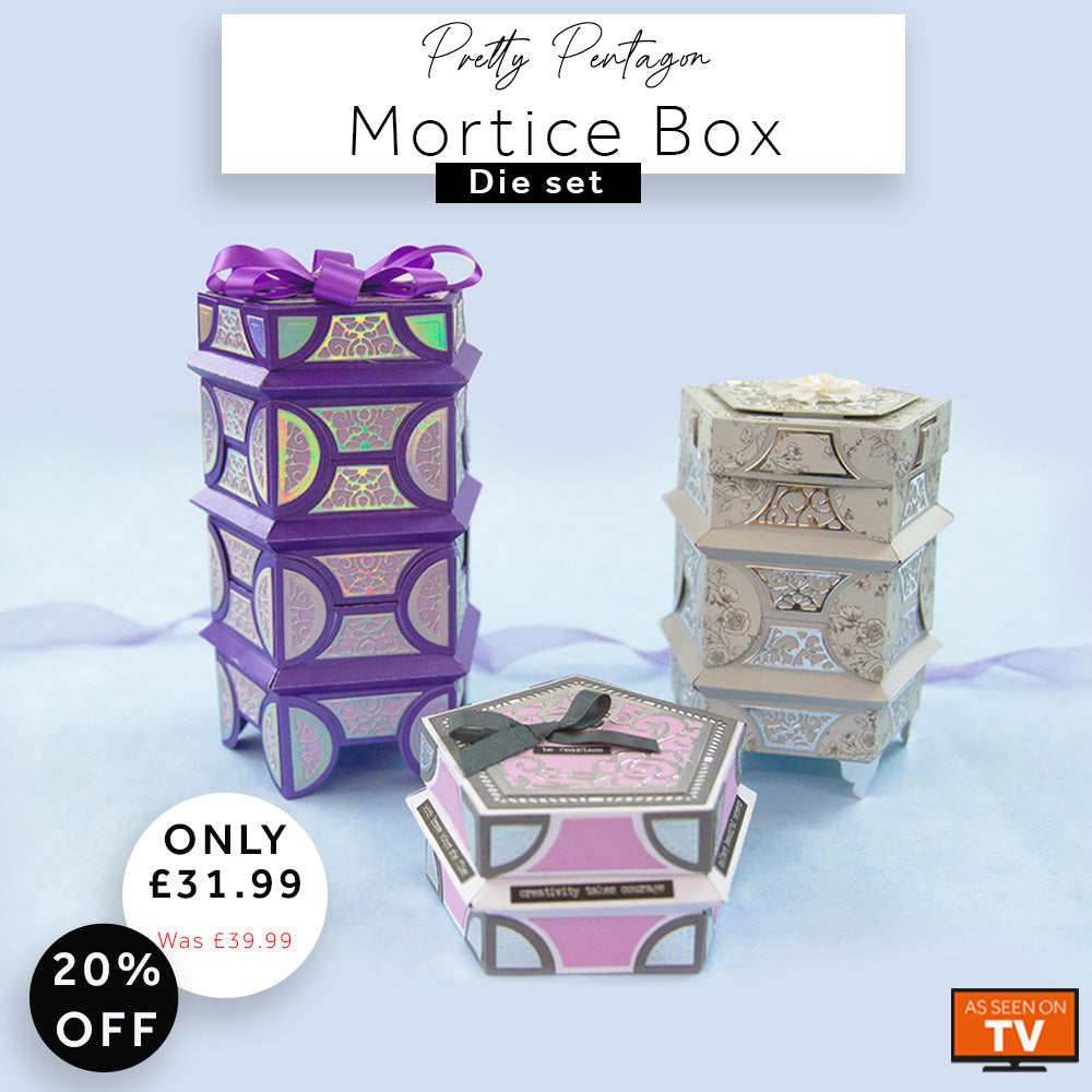 Pretty Pentagons Mortice Box Die Set Launch