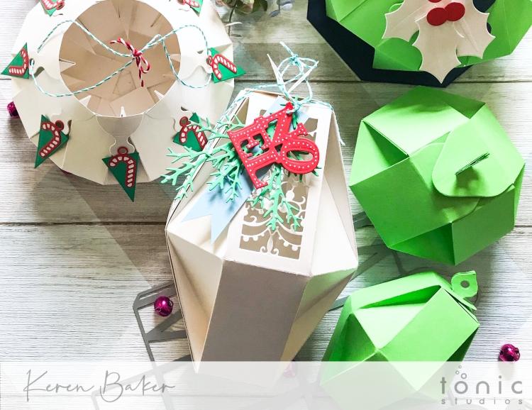 Wonderland Gift Boxes + Christmas Scene Tags Dies by Tonic Studios