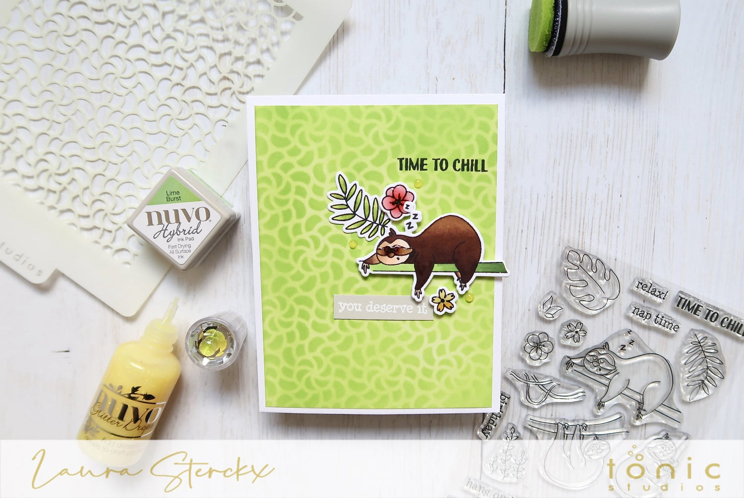 Tone On Tone Ink Blending with Nuvo Hybrid Ink Pads