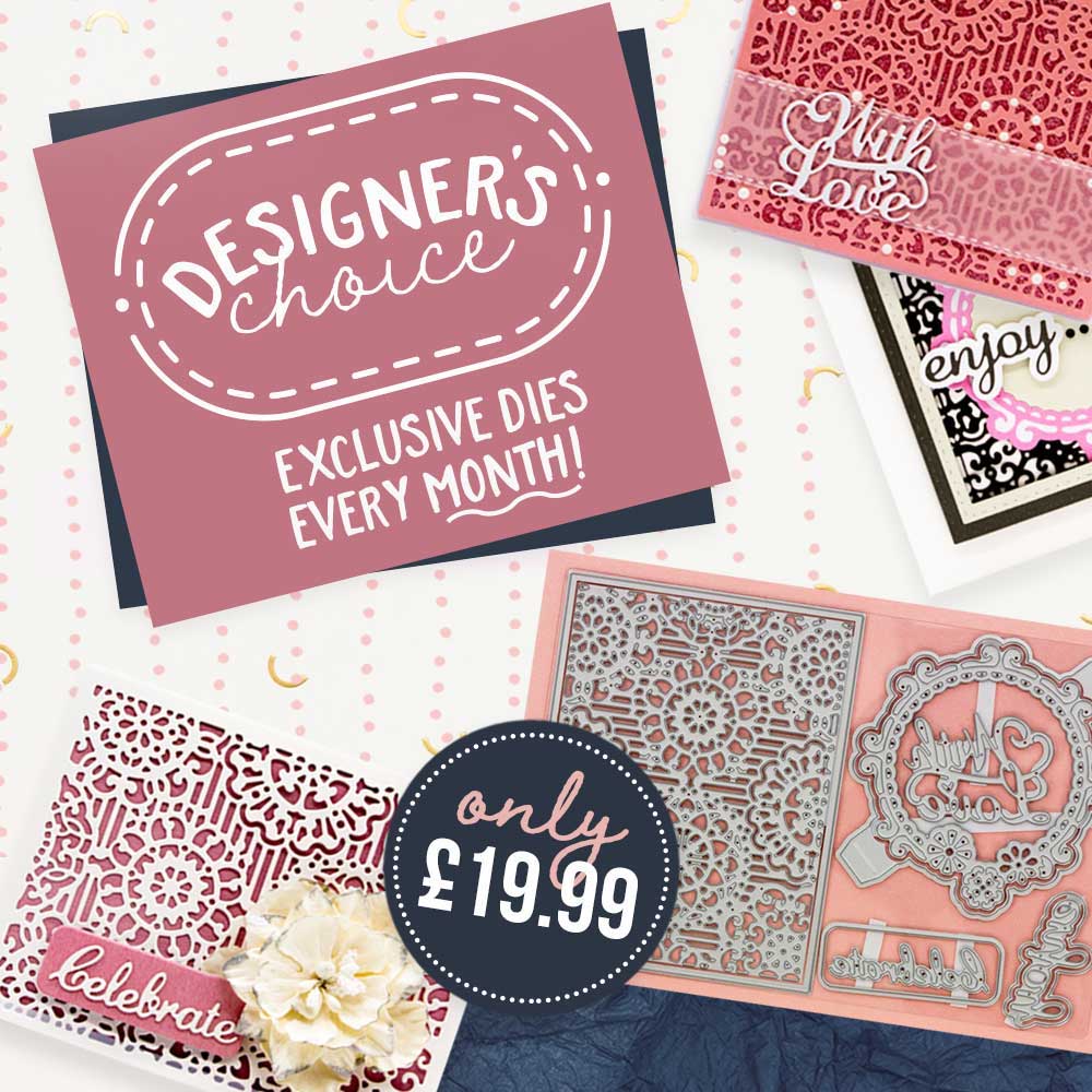 Designer's Choice - The Floral Panel & Sentiment Die Set