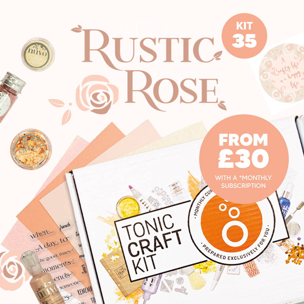 Tonic Craft Kit 35 - Rustic Rose Die Set - Inspiration