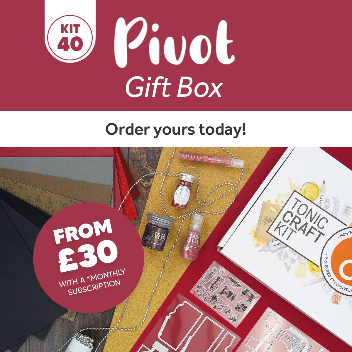 Tonic Craft Kit 40 - Pivot Gift Box - Inspiration